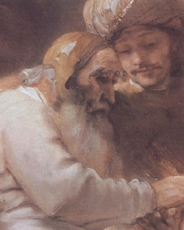 REMBRANDT Harmenszoon van Rijn Facob blessing the Sons of Foseph (mk33) France oil painting art